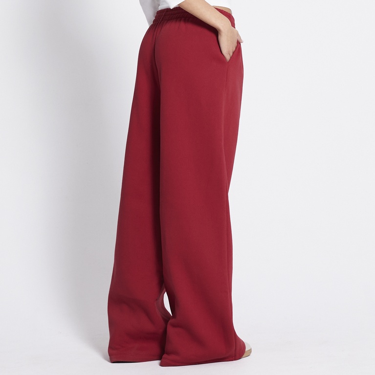 Wide sweatpants "Edina" Red